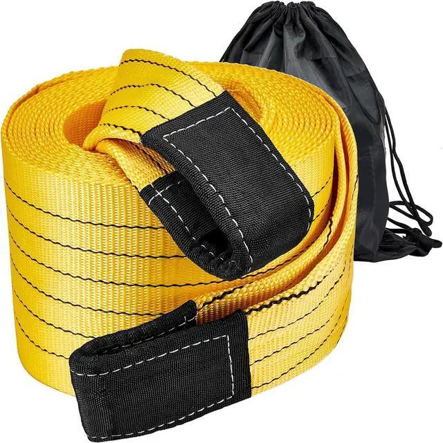 Main image of Heavy Duty Recovery Tow Strap 20ft x 7.1 Inch - 90,000lbs Break Strength (50 US Tons),Tow Rope for Trucks, Jeeps, SUV, Tractor, Van, Bus, RV & Off-Road Vehicle Recovery