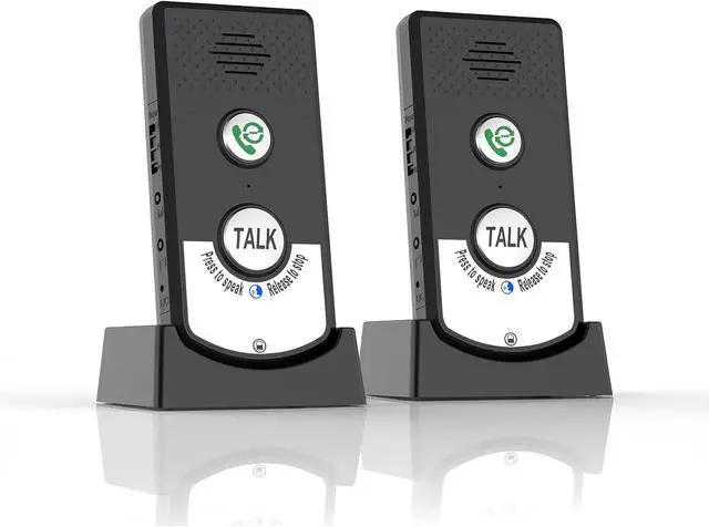 Main image of Intercoms Wireless for Home, Long Range Wireless Intercom System for Room to Room Communication, 2 Way Voice Intercom for Elderly, Seniors, and Kids (Shadow Black)