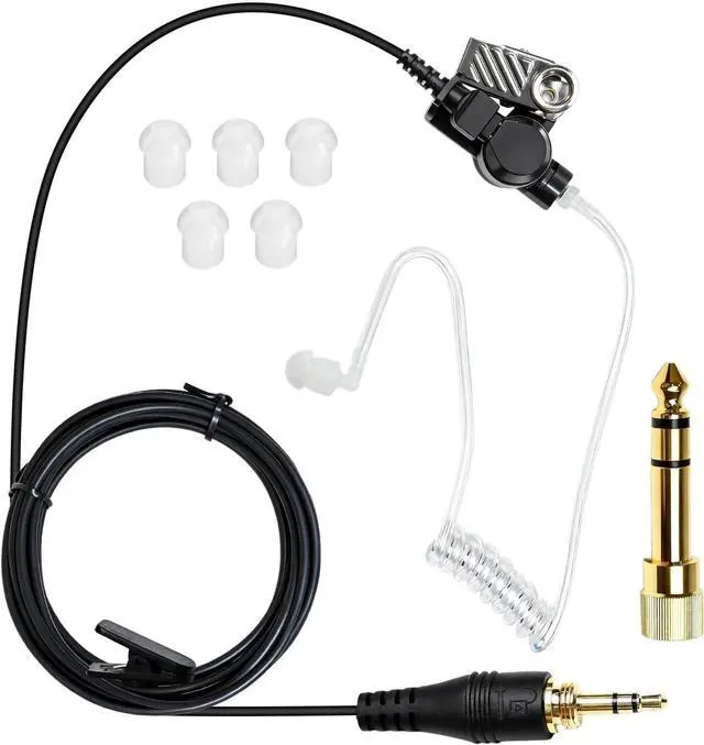 Main image of Universal Ifb Earpiece Single Ear Broadcast Headset in-Ear Earbuds Monitor Kit Headphone Acoustic Tv Anchor Broadcasting Ear Piece Compatible for iPhone 3.5mm Phone(Color Black)