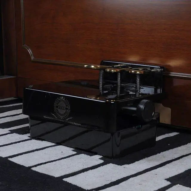 Alt view image 2 of 6 - Piano Pedal Extender Adjusted Piano Foot Pedal Extender for Kids,Design with 3 Pedal Black