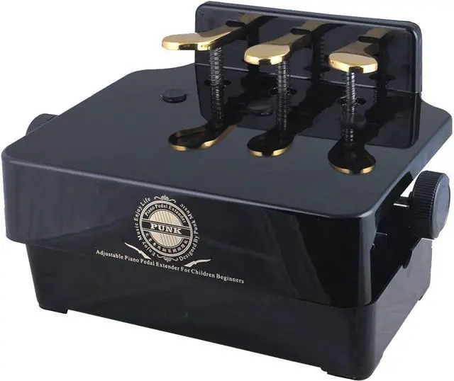 Alt view image 5 of 6 - Piano Pedal Extender Adjusted Piano Foot Pedal Extender for Kids,Design with 3 Pedal Black