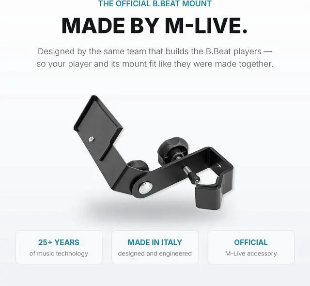 Alt view image 6 of 6 - B.Beat Plier Mount - Clamp Stand Holder for B.Beat Evo and Plus | Universal quick-release clamp for B.Beat Evo and Plus. Mounts to mic stands and boom arms for hands-free stage use