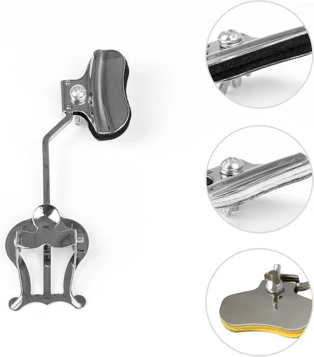 Alt view image 5 of 6 - 10PCS Trombone Lyre Clip on, Metal Sheet Music Clip Clamp- On Holder, Sheet Trombone Music Score Clamp, Generic Marching Lyre, Wind Instrument Sheet Music Stand