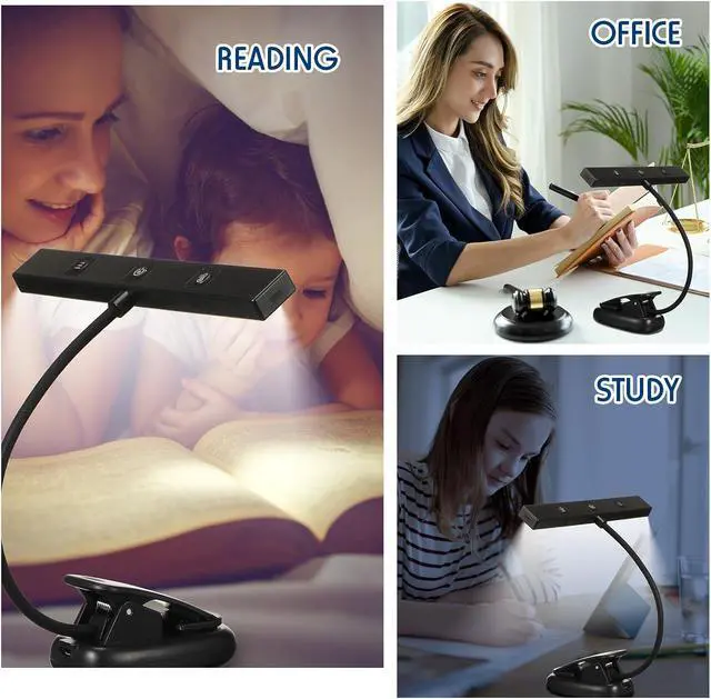Alt view image 6 of 6 - 8 Pcs Music Stand Light 18 LED Piano Lamp Adjustable Reading Light AAA Battery(Not Included) Operated, 4 Color Temperature Optional