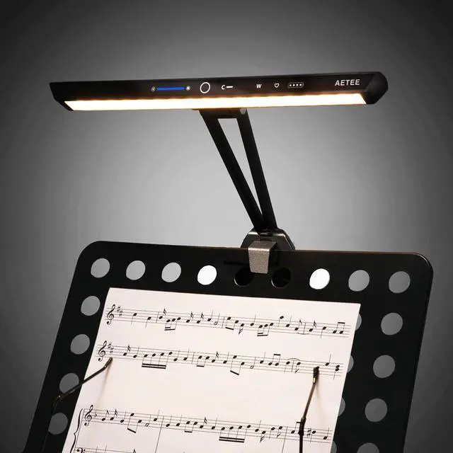 Main image of Music Stand Lights,Removable Magnetic Battery, Rechargeble Battery Operated, Long-Lasting USB-C Eye-Care Clamp Lamp, Foldable,Sturdy,Super Bright for Sheet Music(Third Updated Version)