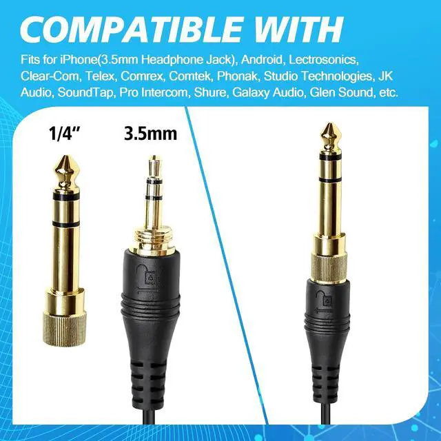 Alt view image 2 of 6 - Universal Ifb Earpiece Single Ear Broadcast Headset in-Ear Earbuds Monitor Kit Headphone Acoustic Tv Anchor Broadcasting Ear Piece Compatible for iPhone 3.5mm Phone(Color Black)