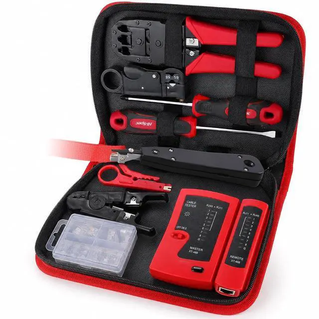 Main image of Network Cable Tester Tool Kit for CAT5 CAT6 RJ11 RJ45 Punchdown