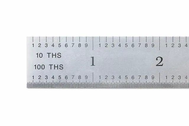 Alt view image 4 of 7 - Flexible 24-Inch Machinist's Rule, High-Carbon Steel, Markings of 1/10", 1/100", 0.5mm, 1mm, Suitable for CNC Operators and Engineers, Decimal Inch and Metric Systems, Made in USA