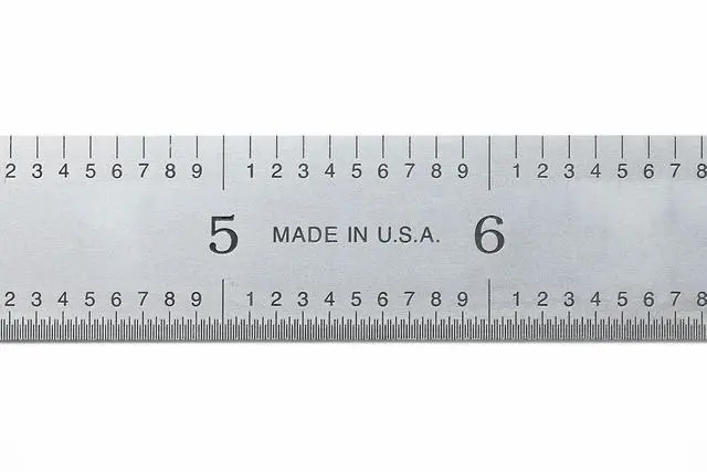Alt view image 5 of 7 - Flexible 24-Inch Machinist's Rule, High-Carbon Steel, Markings of 1/10", 1/100", 0.5mm, 1mm, Suitable for CNC Operators and Engineers, Decimal Inch and Metric Systems, Made in USA