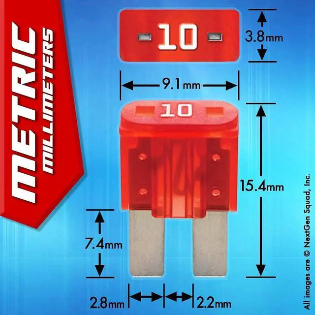 Alt view image 7 of 7 - 12 AWG Micro2 APT ATR 30 Piece Automotive Car Fuses and Holders Pack: (15) Add a Circuit Fuse Tap Adapters, (15) 15A Micro 2 Blade Fuses + Fuse Puller