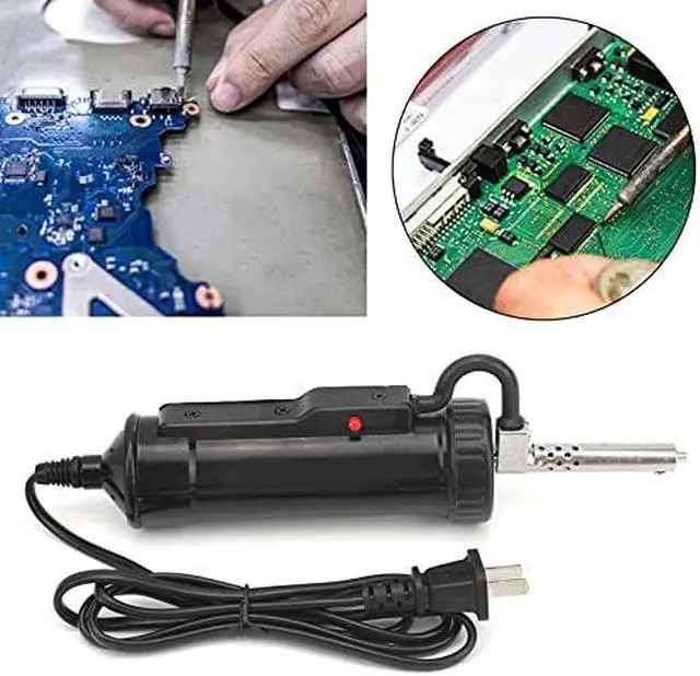Alt view image 2 of 5 - Electric Solder Sucker 30W Automatic Desoldering Pump with Vacuum Suction, 3 Nozzles (1.0mm, 1.5mm, 2.5mm) Tin Suction Device for Tin Removal Work (US Plug AC110V)