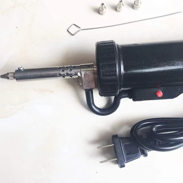 Alt view image 7 of 7 - 30W 120V Electric Vacuum Solder Sucker Portable Repairing Iron Tool, Desoldering Pump Iron Soldering Tools,Automatic Suction tin Tools (Size:US Plug)