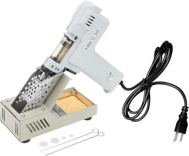 Alt view image 5 of 7 - Desoldering Gun S-993A 110V 100W 50HZ Electric Desoldering Gun Solder Sucker Gun Suction Tin Gun with Vacuum Desordering Pump