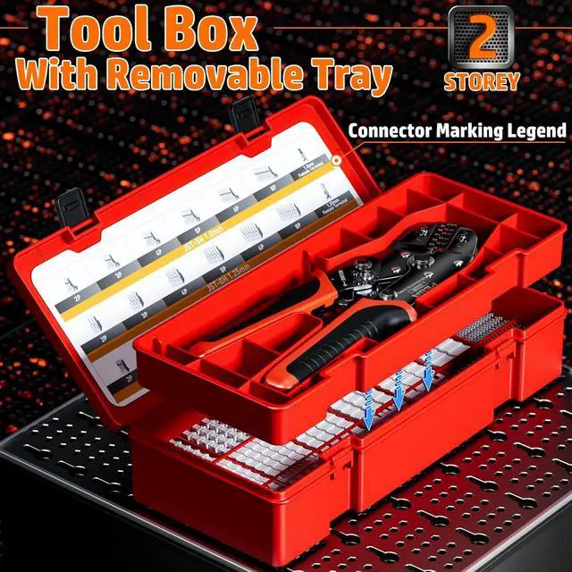 Alt view image 6 of 7 - Crimping Tool and JST Connector Kit, 22 Types of 1.0mm JST-SH, 1.25mm JST-GH, 1.5mm JST-ZH Connectors & Contacts, Crimp Pliers AWG 32-22 for 1.0mm - 2.0mm Pitch Pin Terminal, for DIY Electronics