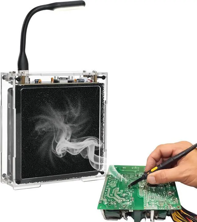 Main image of Soldering Practice Kit, DIY Solder Fume Extractor Soldering Project Kit, Solder Smoke Absorber Kit with LED Light & Filters, Solder Smoke Remover Absorber DIY Working Fan for Soldering Station