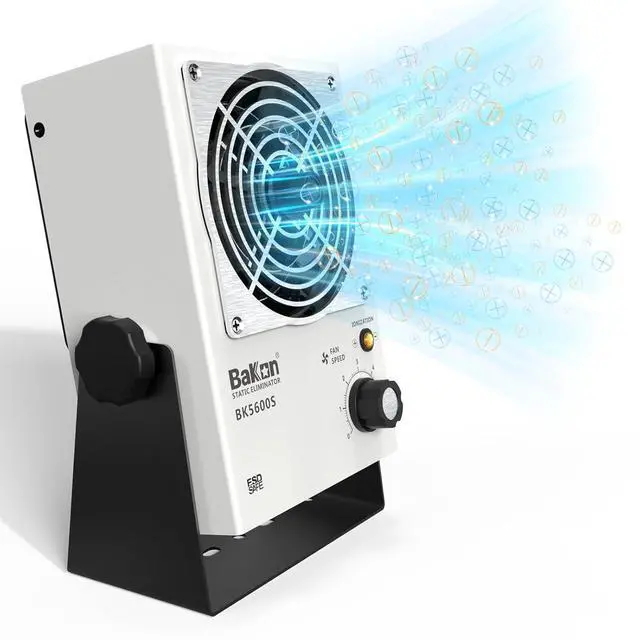 Main image of BK5600S Anti-Static Ion Fan, Ion Electric Fan, Static Eliminator, Electronic Manufacturing Maintenance, Scientific Research Laboratory, Chip Packaging To Eliminate Static Electricity