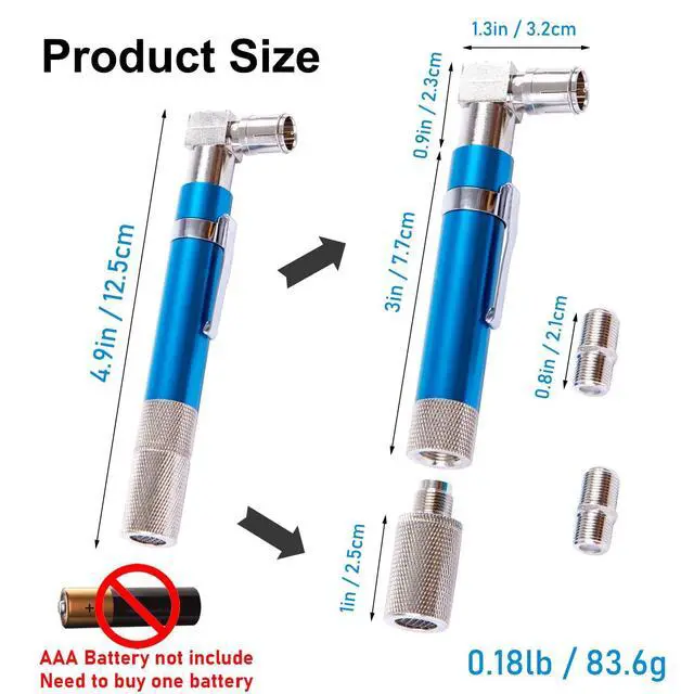 Alt view image 2 of 7 - Coaxial Pocket Toner Pocket Continuity Tester,with Coaxial Cable Crimper Kit,and Toner with Light&Buzzer Voltage Toner and Barrel Connector Bundle for Testing Coax Cable, RG6, RG59, CATV Wire Tracer