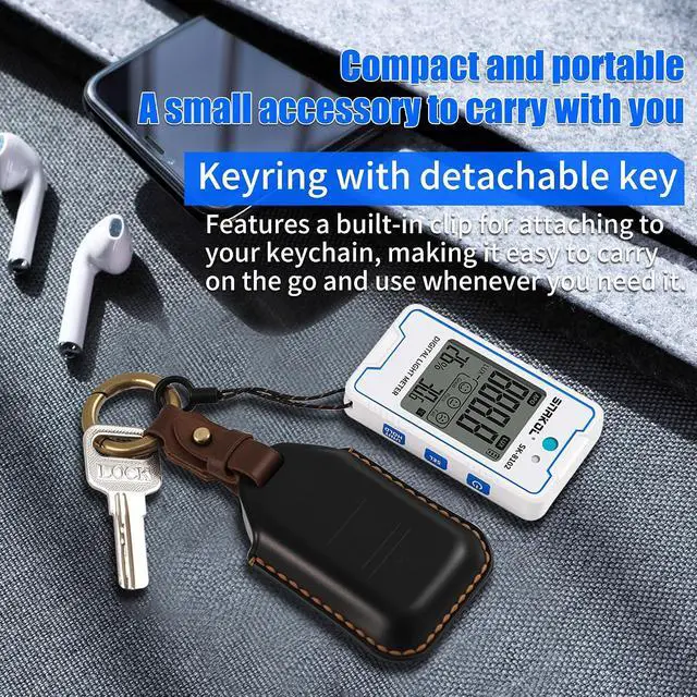 Alt view image 2 of 7 - Light Meter Foot Candles, Compact Lux Meter Illuminance with 999900Lux/92890FC, Pocket Light Illuminance Tester with Temperature Humidity Testing, LCD Display, Data Hold for Indoor Outdoor Lightmeter