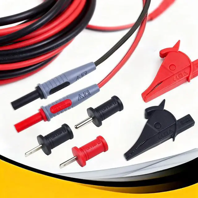 Alt view image 3 of 7 - ET450 Accessory Kit,incluidng Lead Adapters,AC Outlet Plug to Banana Plug Attach to Alligator Clips, Outlet Tabs/Prongs, Compatible with Klein Tools ET450 Circuit Breaker Finder