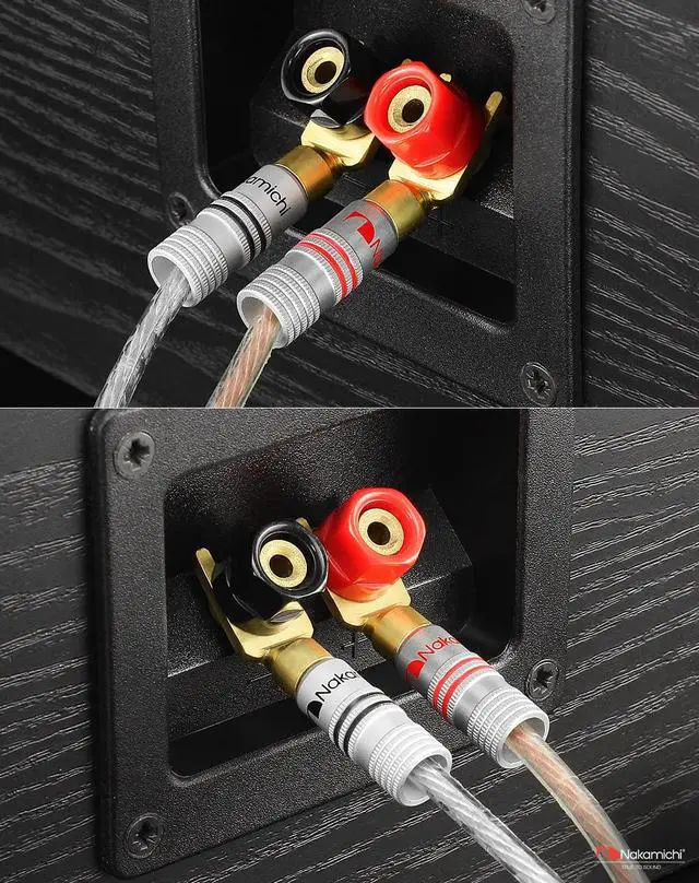 Alt view image 7 of 7 - GrubLock 24k Gold Plated Spade Y Banana Plugs, 10-18 AWG