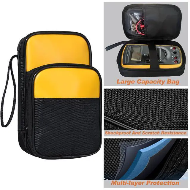 Alt view image 2 of 7 - 13 in 1 Professional Electrical Test Leads Multimeter Test Leads Set with Soft Tool Carrying Case Alligator Clips Test Hook Test Probes Lead for Digital Electrical Multimeter Testing