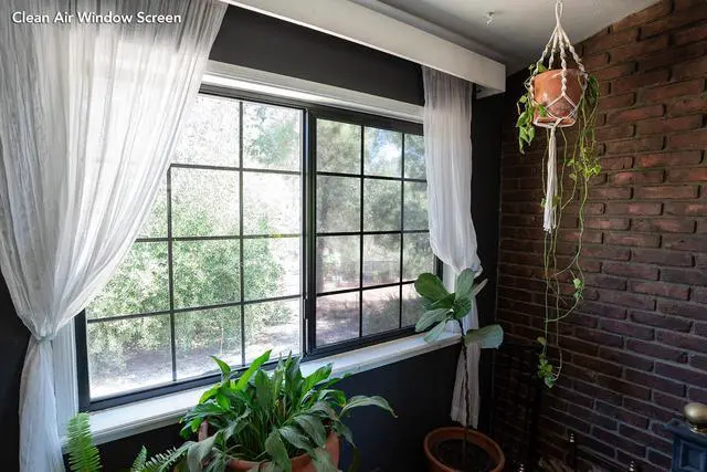 Alt view image 4 of 7 - Clean Air Window Screen - MERV 5 Rated - Window Nano-mesh Filter Screen to Reduce Dust, Pollen and Allergens by up to 90% - Easy DIY Installation - 48 x 96 inch