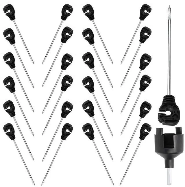 Main image of Electric Fencing Premium Stand Off/Long Arm Multi Purpose Insulator for Polywire/Polytape/Rope/Wire PK25