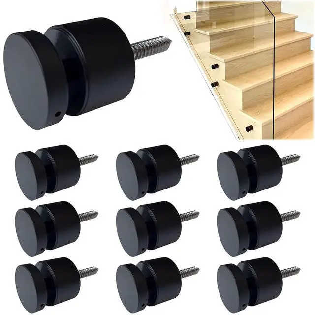 Main image of 10 Pack Marine Grade SS316 Solid Heavy Duty Glass Railing Standoff