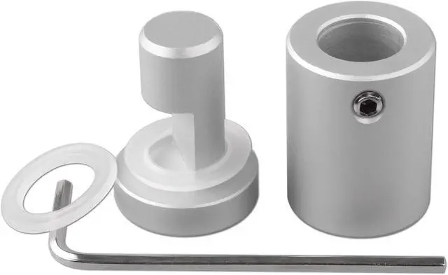 Alt view image 4 of 6 - Side Clamp Standoffs 3/4" x 1" Solid Aluminum, Edge Grip Sign Standoff for Glass, Burglarproof, Hardware for Acrylic, PVC, Glass Panel With 2 Pcs Spacers
