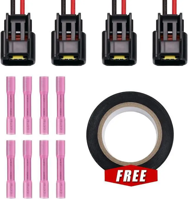 Alt view image 5 of 6 - Set of 4 Ignition Coils & Pigtail Connector Wiring Harness Kit Compatible with Ford Escape Focus Mazda 3 Tribute Mercury Mariner 2.0L 2.3L Replacement for DG507 DG541 C1453