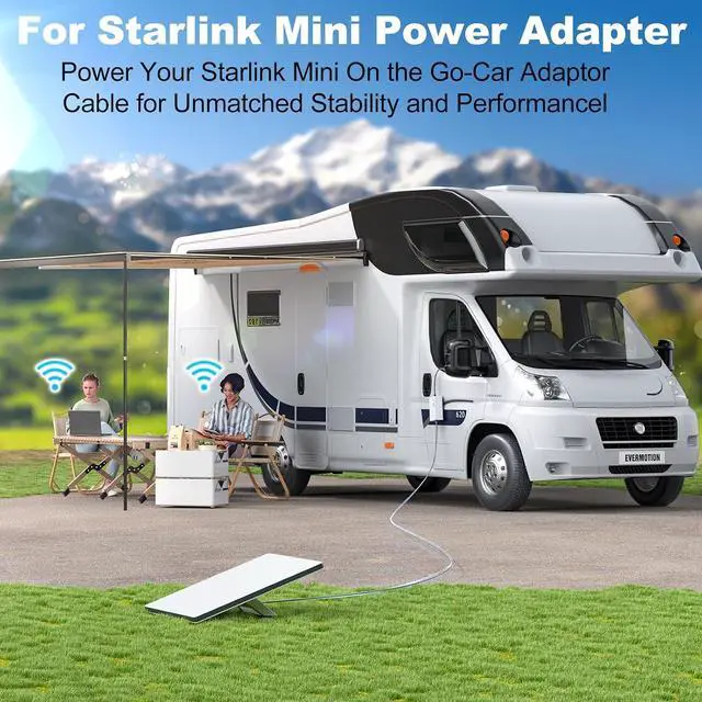 Alt view image 4 of 7 - Starlink Mini Car Adapter, Car Charger 12V/24 to 36V Step Up Converter Starlink Accessories, 1M/3.2ft Mini Cigarette Lighter Adapter for RV Truck/RV/Car, USB-C 45W/USB-A 18W Dual Ports