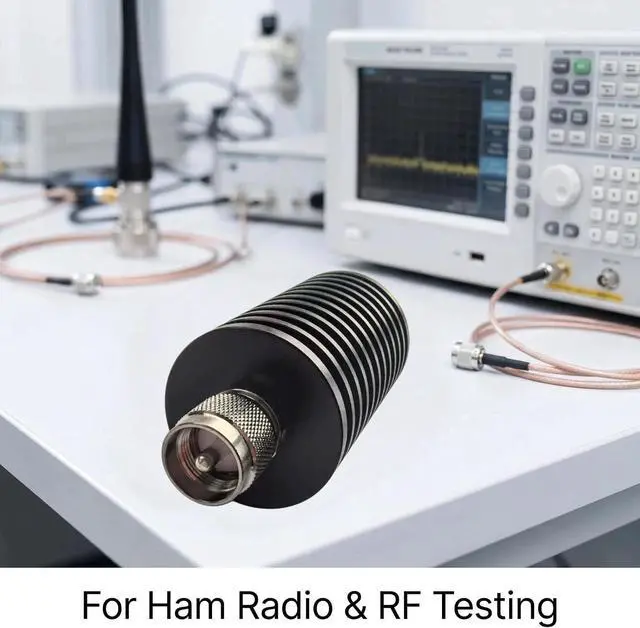 Alt view image 7 of 7 - 50 Watt PL259 Dummy Load - 50 Ohm UHF Dummy Load for Ham Radio, DC to 1.0Ghz Lower VSWR 50 Watt PL259 Termination Load for Antenna Testing, SWR Measurement, and Radio Transmitter (50 Watt)