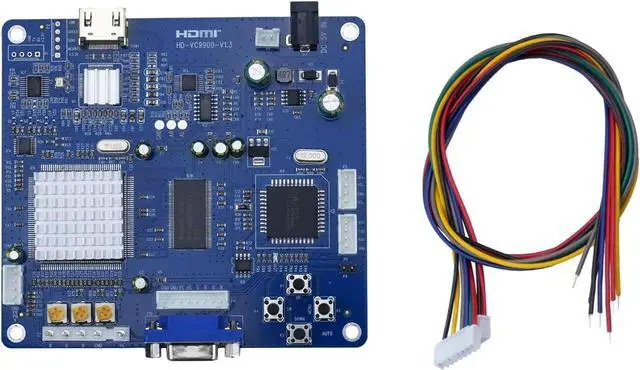 Main image of Arcade Game VGA RBGS RGBSHV to HDMI Game Video Output Converter Board with Cable