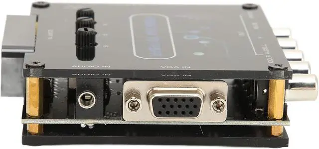 Alt view image 7 of 7 - RGBS VGA SCART to YPBPR Component Converter, Color Difference Component, Support Sound Left and Right Channel Input SCART