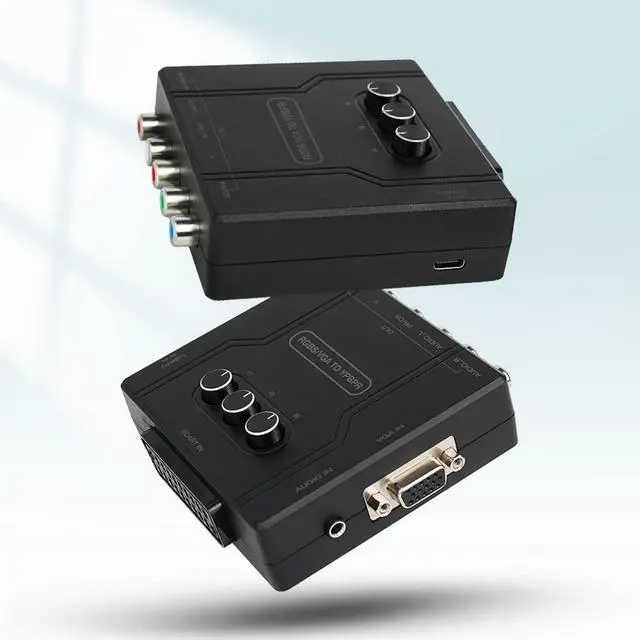 Alt view image 5 of 7 - RGBS/VGA/SCART to Component Adapter - Supports R/G/B Single Channel Color Adjustment, Plug & Play Video Game Converter with No Lag, for Retro Game Console