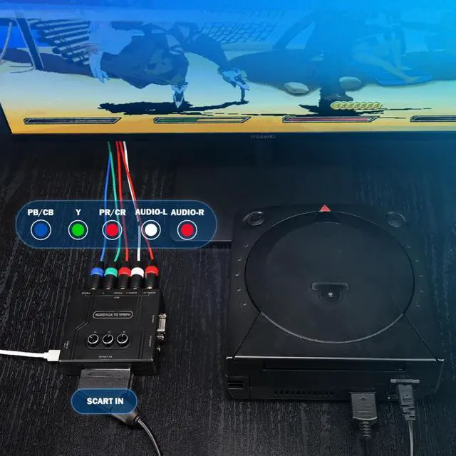 Alt view image 6 of 7 - RGBS/VGA/SCART to Component Adapter - Supports R/G/B Single Channel Color Adjustment, Plug & Play Video Game Converter with No Lag, for Retro Game Console
