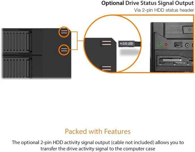 Alt view image 7 of 7 - Removable Dual M.2 NVMe SSD to PCIe 4.0 x8 Mobile Rack Adapter Card for PCIe Expansion Slot