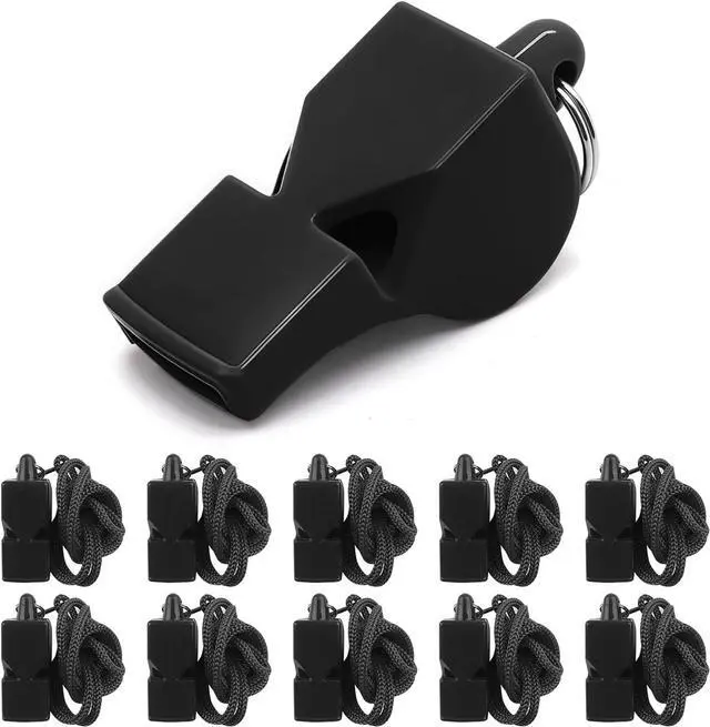Main image of Whistles Sports Whistles with Lanyard Loud Crisp Sound Pealess Whistles for Referees Coaches and Lifeguards