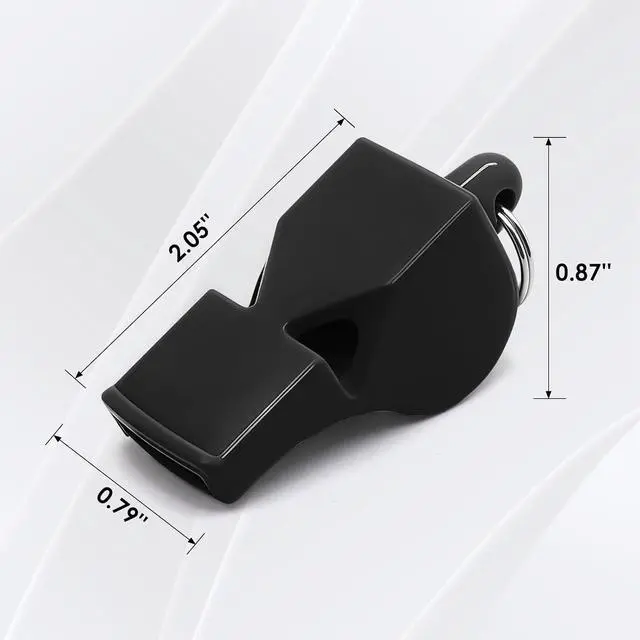 Alt view image 6 of 6 - Whistles Sports Whistles with Lanyard Loud Crisp Sound Pealess Whistles for Referees Coaches and Lifeguards