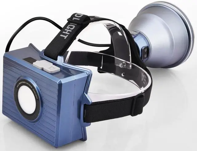 Main image of Adult Hunting Headlamp - LED Super Bright Headlight with Rear Battery Pack, Cell Phone Charging Function, Wide Spot Beam for Camping, Power Outages, Emergency, Fishing