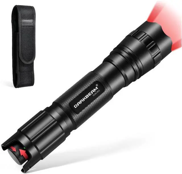 Main image of Red Light LED Flashlight Tactical Stepless Dimming, Flood/Spot Portable Handheld Redlight for Night Hunting, Camping, Observation, Fishing, Astronomy, Rescue, Stargazin