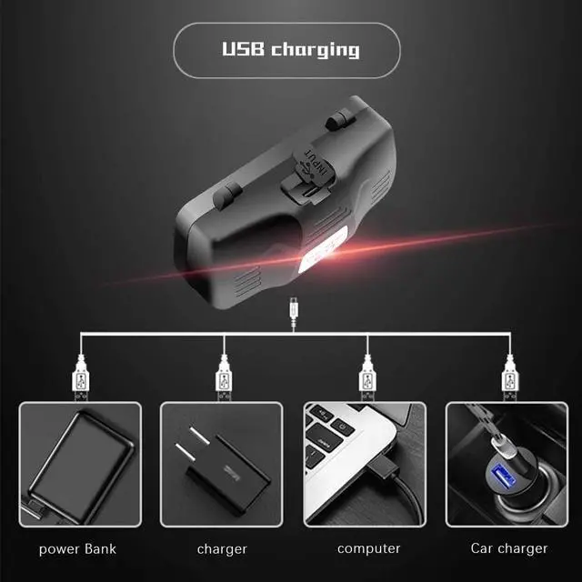 Alt view image 5 of 6 - Red Light LED Headlamp Red Hunting Flashlight Super Bright 2000 Lumens 3 Lighting Modes Rechargeable Waterproof Lightweight Headlight for Hunting Stargajing Astronomy Running Fishing