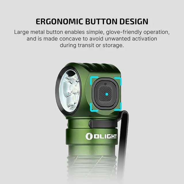 Alt view image 7 of 7 - Perun 3 Rechargeable Headlamp Flashlight, 3000 Lumens LED Headlight with Red Light, Waterproof Head Lamp with Headband for Outdoor Camping, Hiking, Working (OD Green)