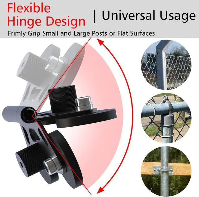 Alt view image 4 of 6 - Magnetic Cell Phone Fence Mount for Universal Compatibility with Mevo Start, iPhone, GoPro & Action Cameras, Adjustable Arm with 360 Movement, Secure Magnetic Grip (Black)