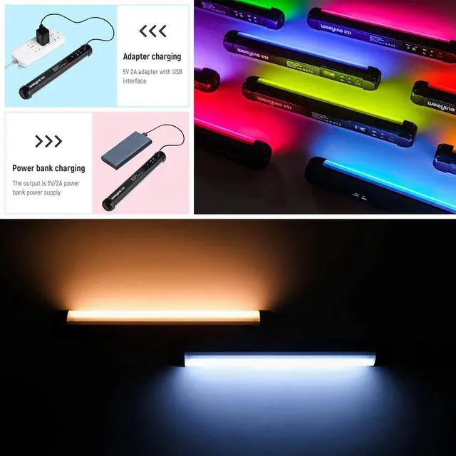 Alt view image 4 of 7 - Handheld Light Wand, K21 RGB Light Stick Tube, APP Control 2500K-8500K LED Light Stick Wand for Night Light Painting Photography Video Tiktok Vlog YouTube