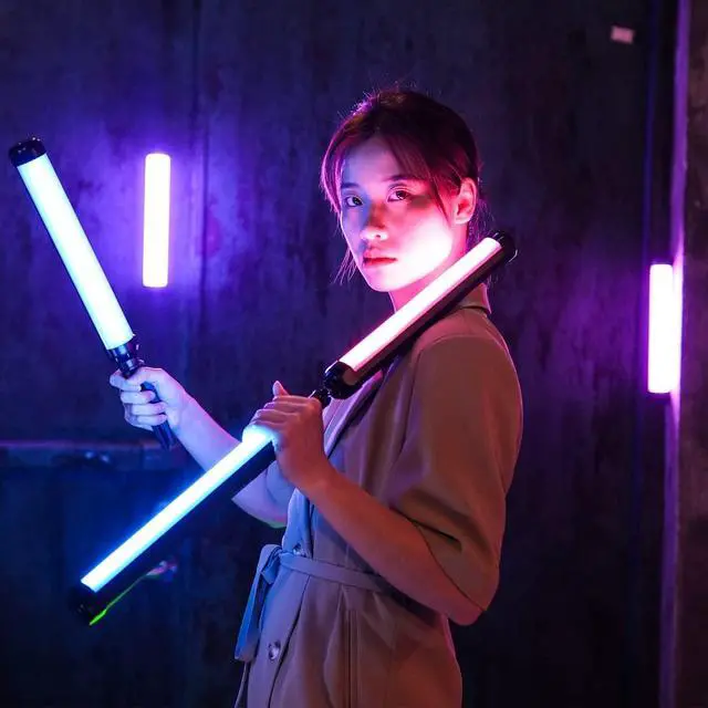 Alt view image 7 of 7 - Handheld Light Wand, K21 RGB Light Stick Tube, APP Control 2500K-8500K LED Light Stick Wand for Night Light Painting Photography Video Tiktok Vlog YouTube