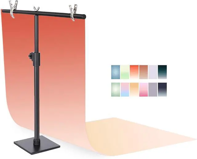 Main image of Photography Backdrop Product Photo Background: Small Size Paper Backdrops kit for Tabletop Food Jewelry Mini Items Pictures Photoshoot.(Gradient Color 6pcs/12pattern 22x34inch)