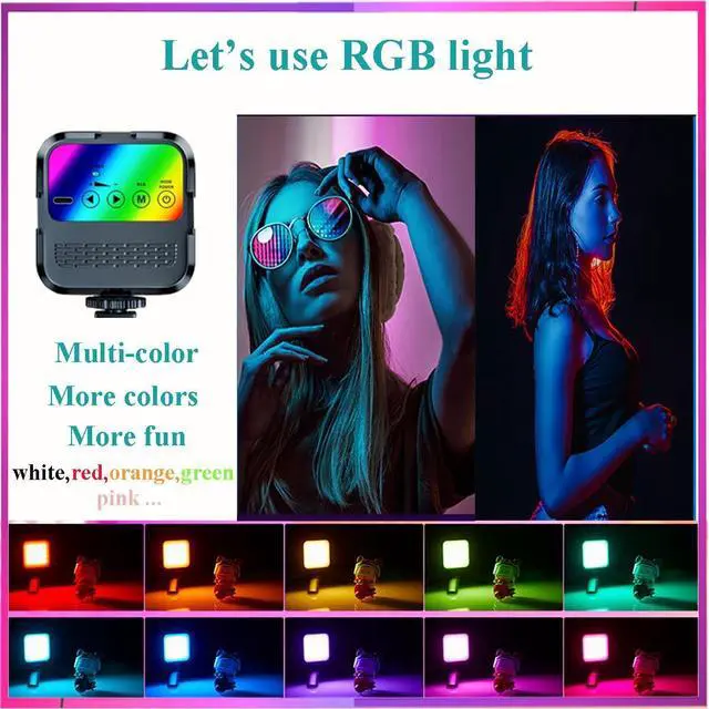 Alt view image 4 of 7 - for iPhone Vlogging Kit, Vlogging Kit for Andriod Phone with Two Tripods RGB Light Lavalier Microphone Remote for YouTube Tiktok Content Creator