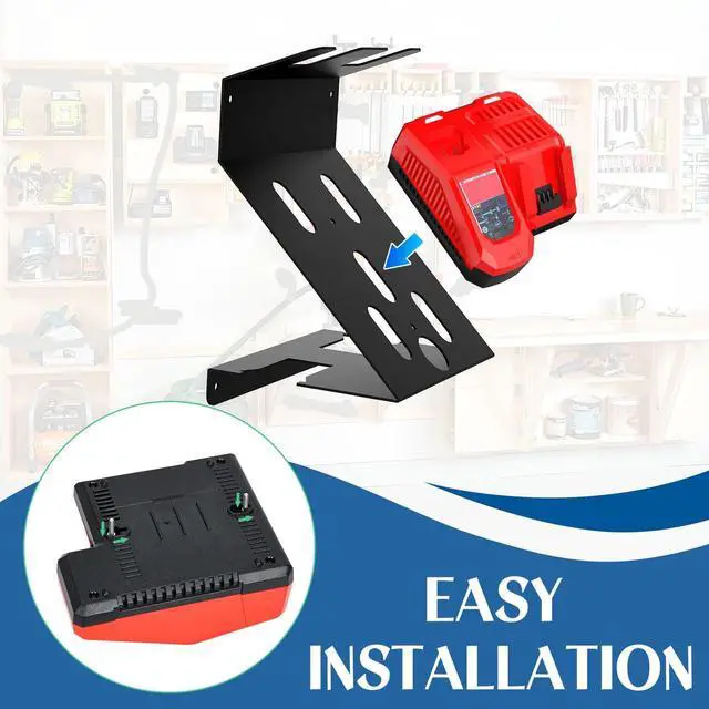 Alt view image 6 of 7 - 2-Pack Wall Mount for Milwaukee M18 Battery and M12-18 C/FC Charger