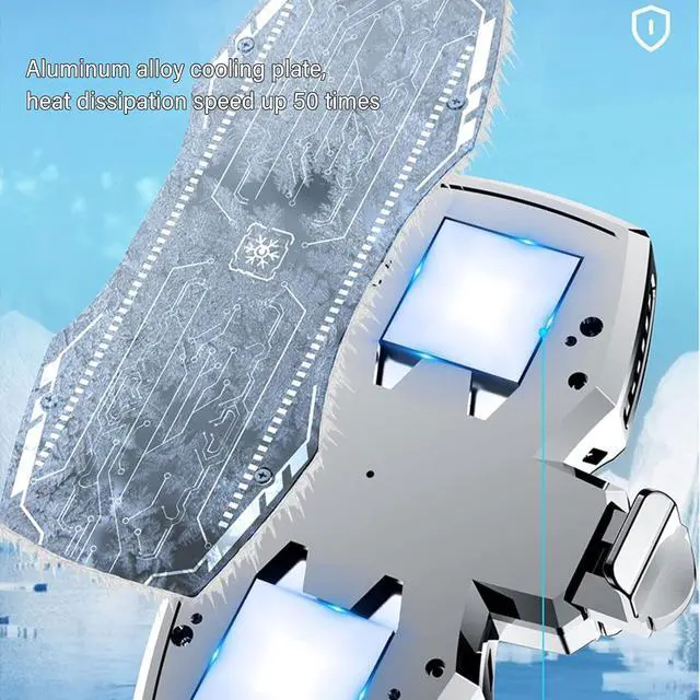 Alt view image 5 of 7 - Cell Phone Cooler, Low Noise Cellphone Radiator with Dual SemiConductor Cooling Chip, Mobile Phones with Width of 2.6 to 3.5in for Live Streaming, Outdoor Vlog, Gaming